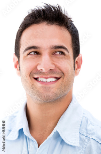 Photo: Happy pensive man Happy pensive man