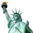 statue of liberty, new york, usa, isolated