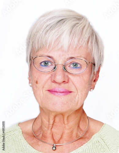 Photo: Biometric Image of an Elderly lady Biometric Image of an Elderly lady