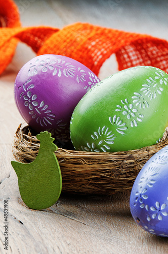 Photo: Colorful Easter eggs Colorful Easter eggs