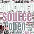 Open source software Concept