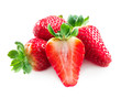 Strawberry. Strawberries Isolated on a White Background
