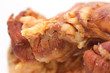 smoked meat as a background. macro