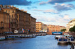 Moyka River in summer day