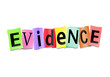 Evidence concept.