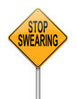 No swearing sign.