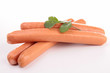 isolated sausages
