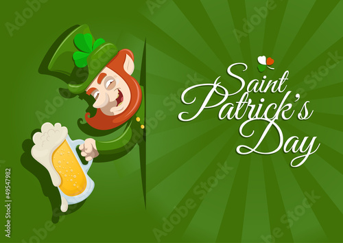 Vector: Saint Patrick's Day postcard Saint Patrick's Day postcard
