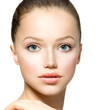 Beauty Model Girl Portrait. Beautiful Woman Face