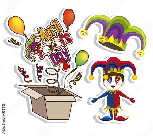 Vector: April Fool's Day icons April Fool's Day icons