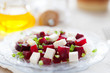 boiled beets with soft cheese