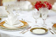 Table set for an event party