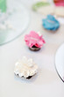 Colorful decorated cupcakes