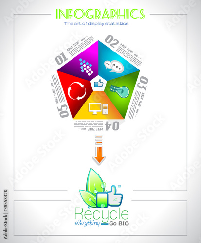 Vector: Infographic design for BIO product ranking Infographic design for BIO product ranking