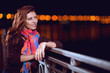 beautiful girl in the night city
