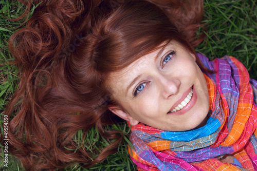 Photo: red-haired girl red-haired girl