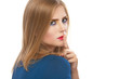 Foto: Beautiful woman calls for silence Beautiful woman calls for silence
