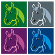 Horse Popart colored
