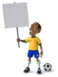 Fun football player