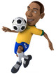 Fun football player
