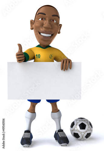 Illustration: Fun football player Fun football player