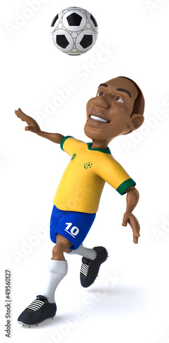 Illustration: Fun football player Fun football player
