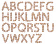 Foto: abc signs made of coins abc signs made of coins