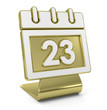 Calendar Golden Icon