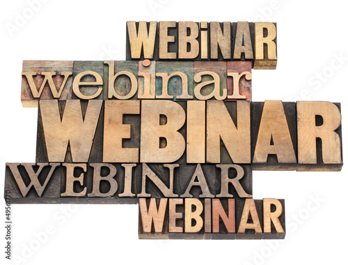 Photo: webinar word abstract webinar word abstract