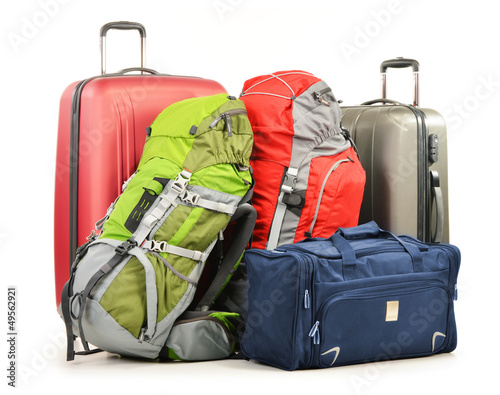 Photo: Luggage consisting of large suitcases rucksacks and travel bag Luggage consisting of large suitcases rucksacks and travel bag
