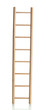 Wooden ladder, isolated on  white