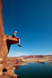 Man on the cliff