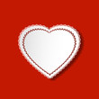 Ilustração vetorial : Heart doily Heart doily