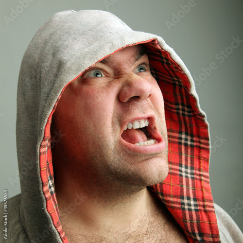 Photo: Portrait of angry man Portrait of angry man