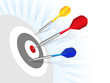 Darts be accurate red dot.