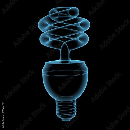 Illustration: Energy saving lamp Energy saving lamp