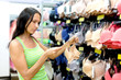 woman buying a bra