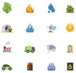 Vektor: Vector ecology icon set Vector ecology icon set