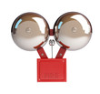 Illustration: fire alarm 3d Illustrations on a white background fire alarm 3d Illustrations on a white background