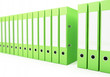 office folders, binder 3d Illustrations on a white background