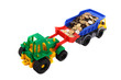Toy truck and bulldozer