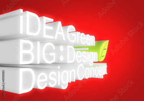 Illustration: Design of panel 3d concept Design of panel 3d concept