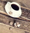 Image of coffee cup and sugar