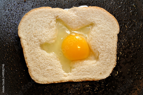 Photo: Cooking Egg in a Nest Cooking Egg in a Nest