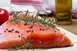 Fresh salmon fillet