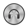 Kopfhörer Alu Web Button rund