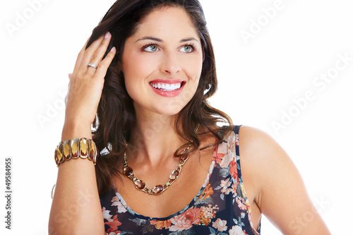 Photo: Young beautiful woman portrait. Young beautiful woman portrait.