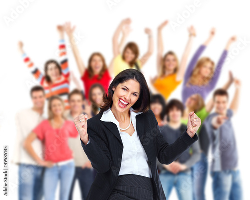Photo: Group of happy person. Group of happy person.
