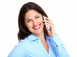 Foto: Woman with a cell phone. Woman with a cell phone.