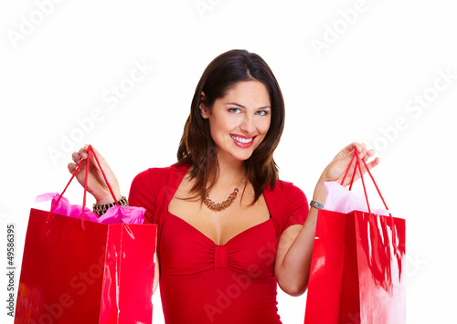 Photo: Shopping woman. Shopping woman.